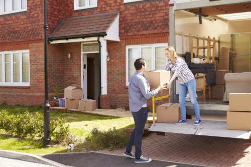 Professional movers handling a residential move in Earls Court