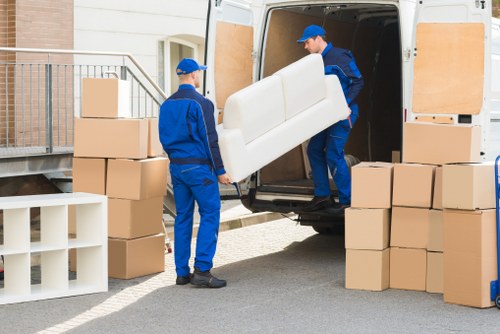 Man with van service helping with a local move in Earlscourt