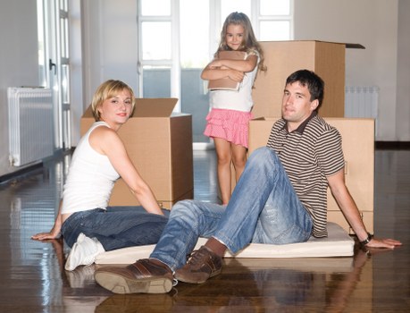 Mover handling removal or delivery logistics before departure